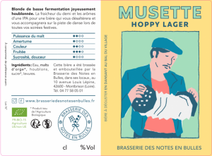 Bière MUSETTE Hoppy Lager  à MONTBRISON