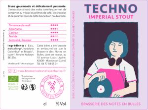 Bière TECHNO Imperial Stout à MONTBRISON